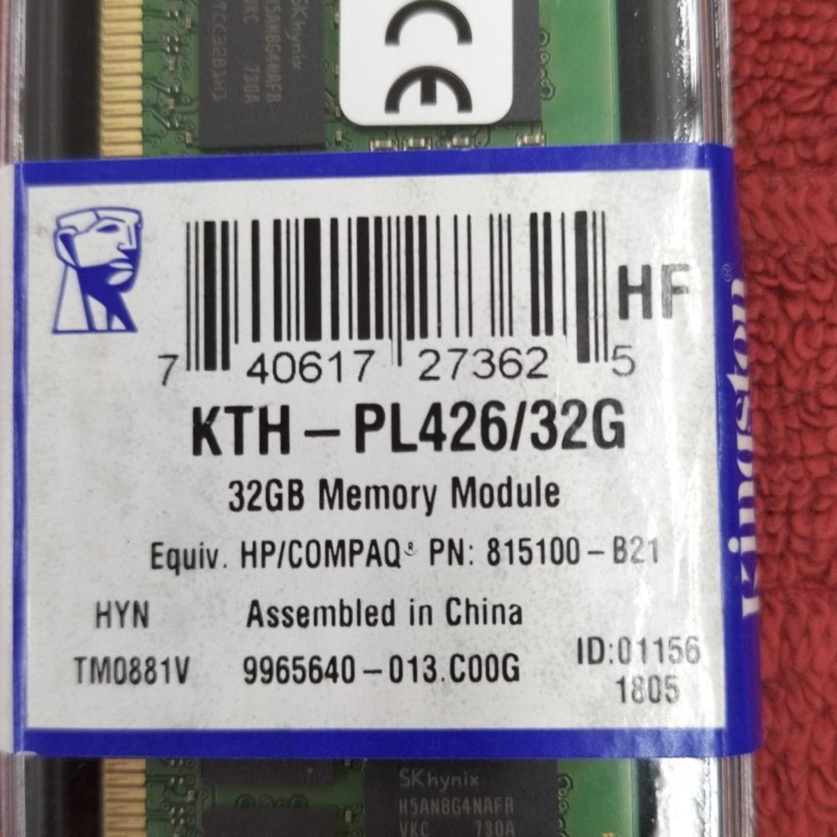 KINGSTON TECHNOLOGY PC Memory KTH-PL426/32GB