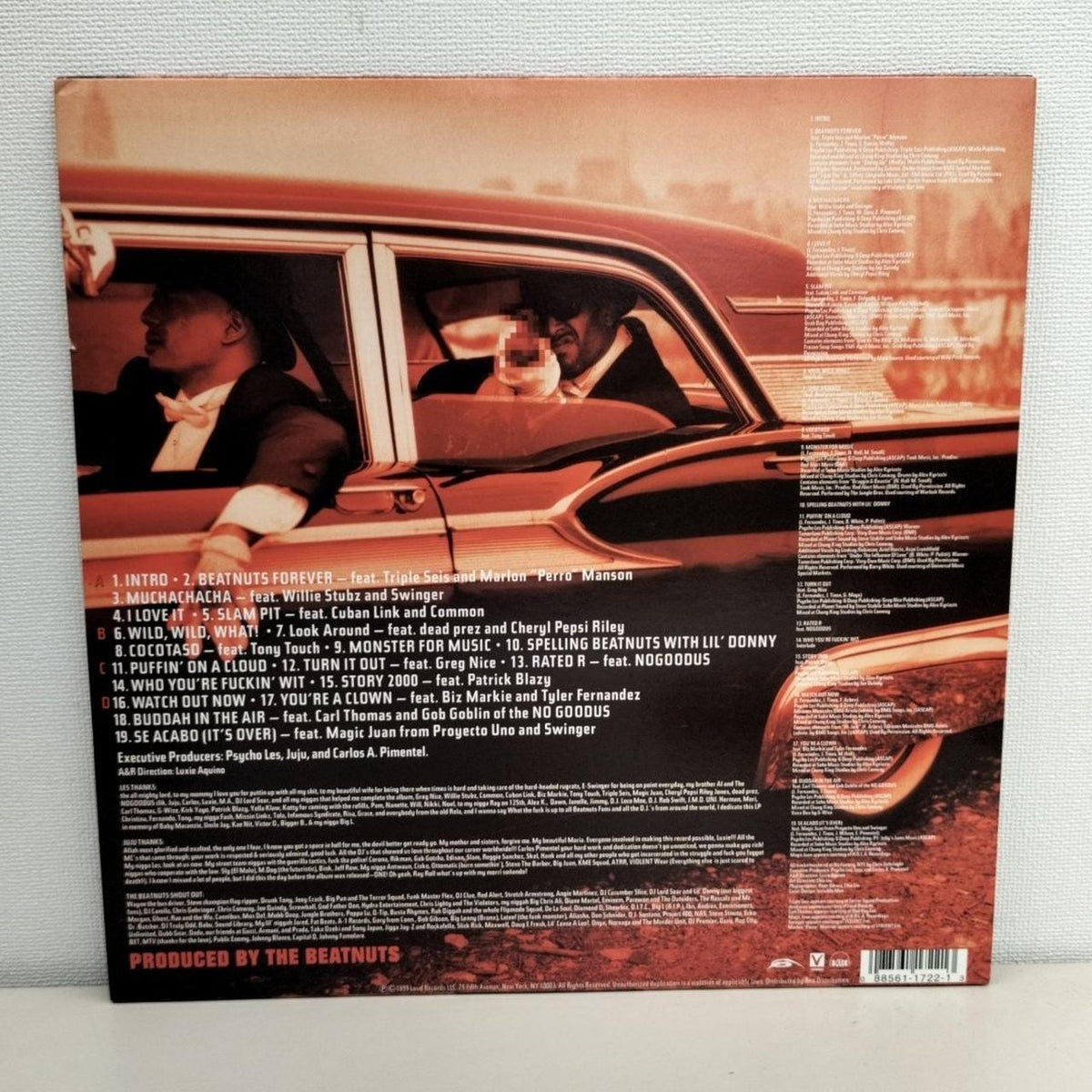 LOUD RECORDS LP Record THE BEATNUTS / A MUSICAL MASSA