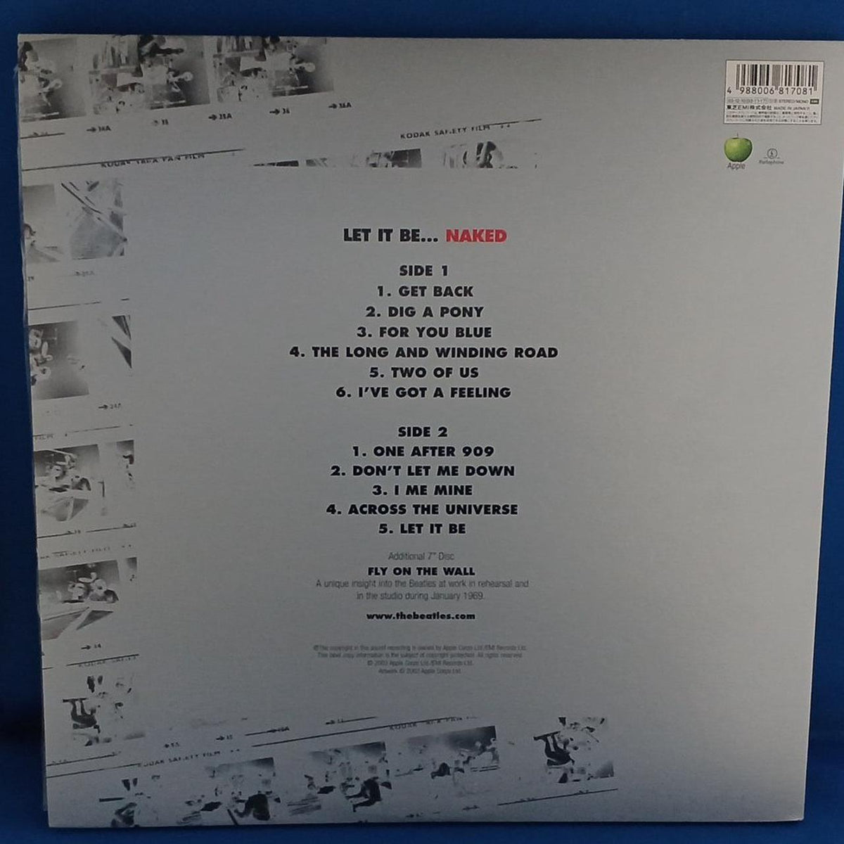 TOSHIBA EMI THE BEATLES Let It Be... Naked TOJP-60121・22
