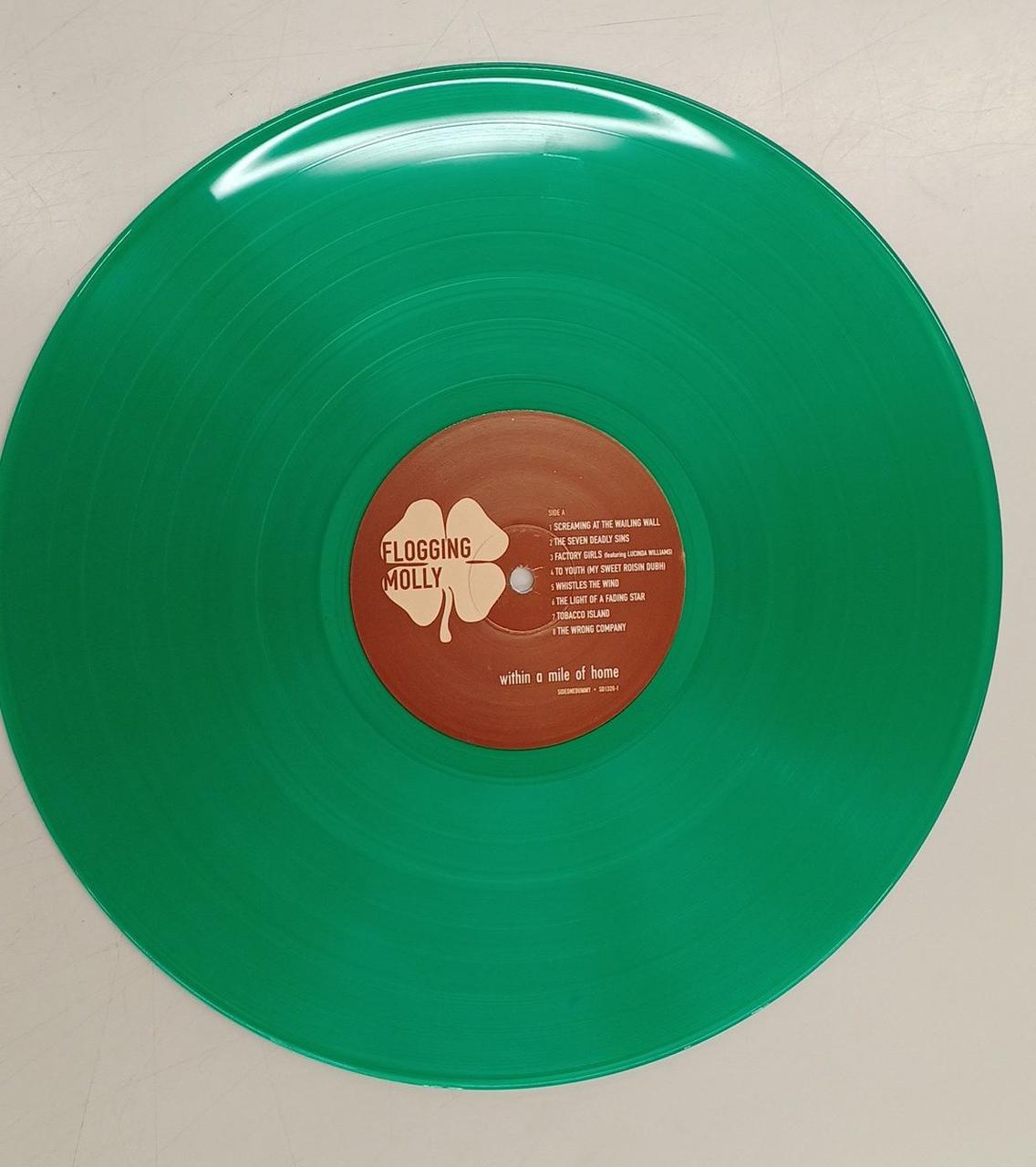 SIDEONEDUMMY RECORDS LP record FLOGGING MOLLY? WITHIN A MILE