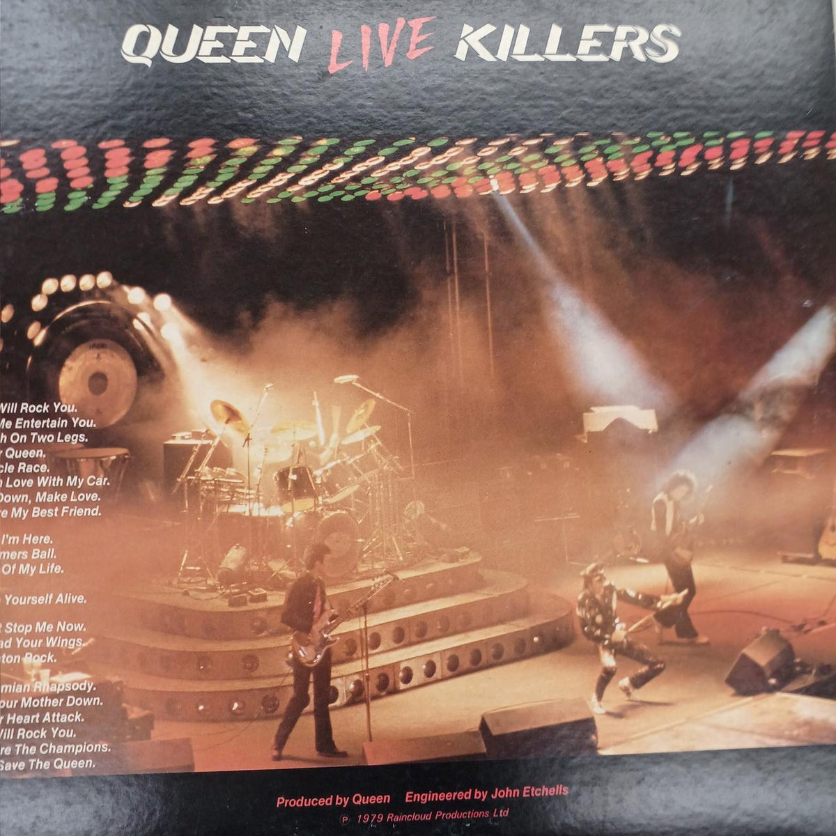 Warner Pioneer Item with Defects QUEEN LIVE KILLERS QUEEN LIVE KILLERS
