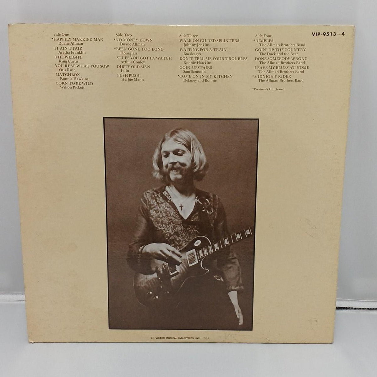 CAPRICORN RECORDS LP Record DUANE ALLMAN / AN ANTHOLOGY VO