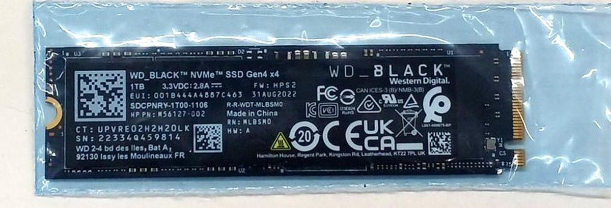 WD M.2 SSD WD_BLACK NVME GEN4 1TB