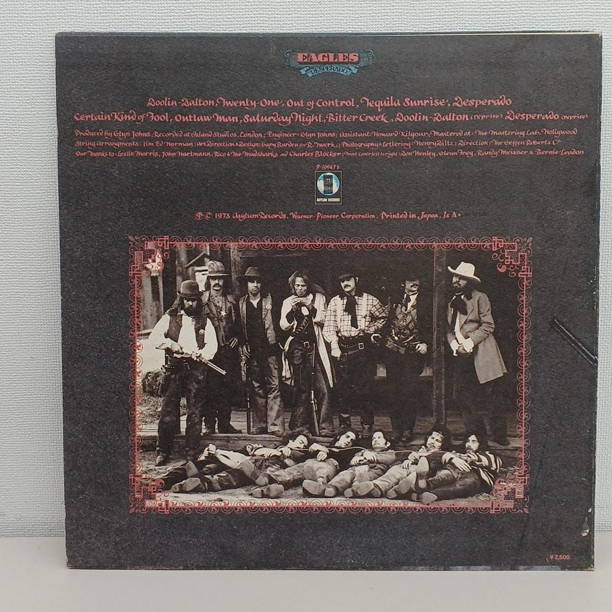 ASYLUM RECORDS LP Record EAGLES / DESPERADO