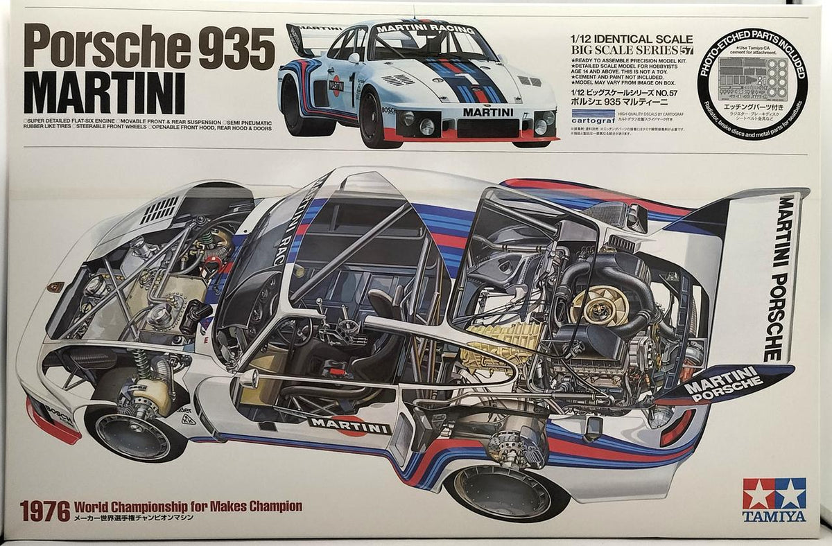 TAMIYA 1/12 Porsche 935 Martini [12057] "Big Scale Series No.57" Display Model