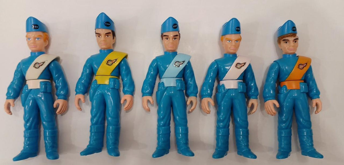 Bandai Soft Vinyl Figure Thunderbirds International Rescue Team Set