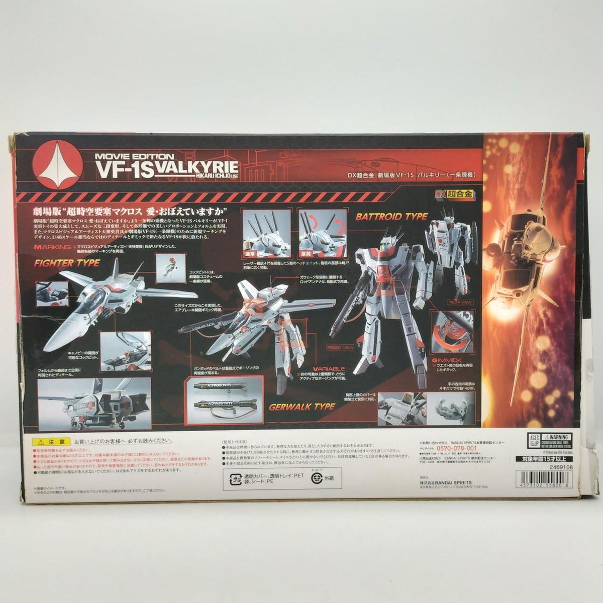 Bandai DX Chogokin VF-1S Valkyrie (Unit by Teru Ichijo)
