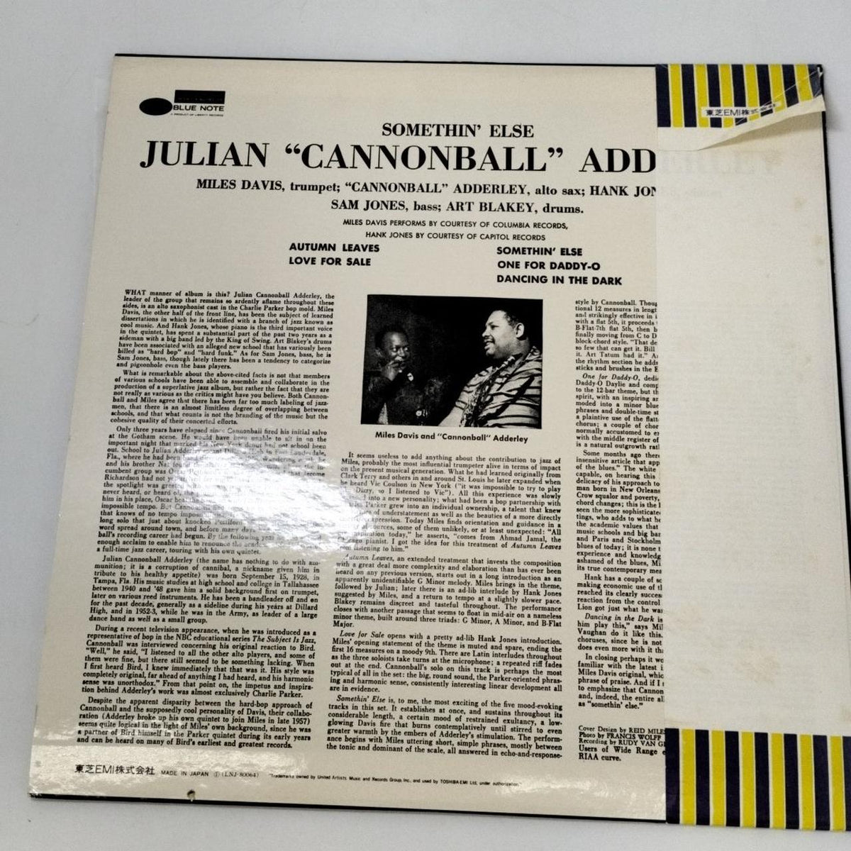 VICTOR LP Record / LNJ80064 Cannonball Adderley / Samsin Els
