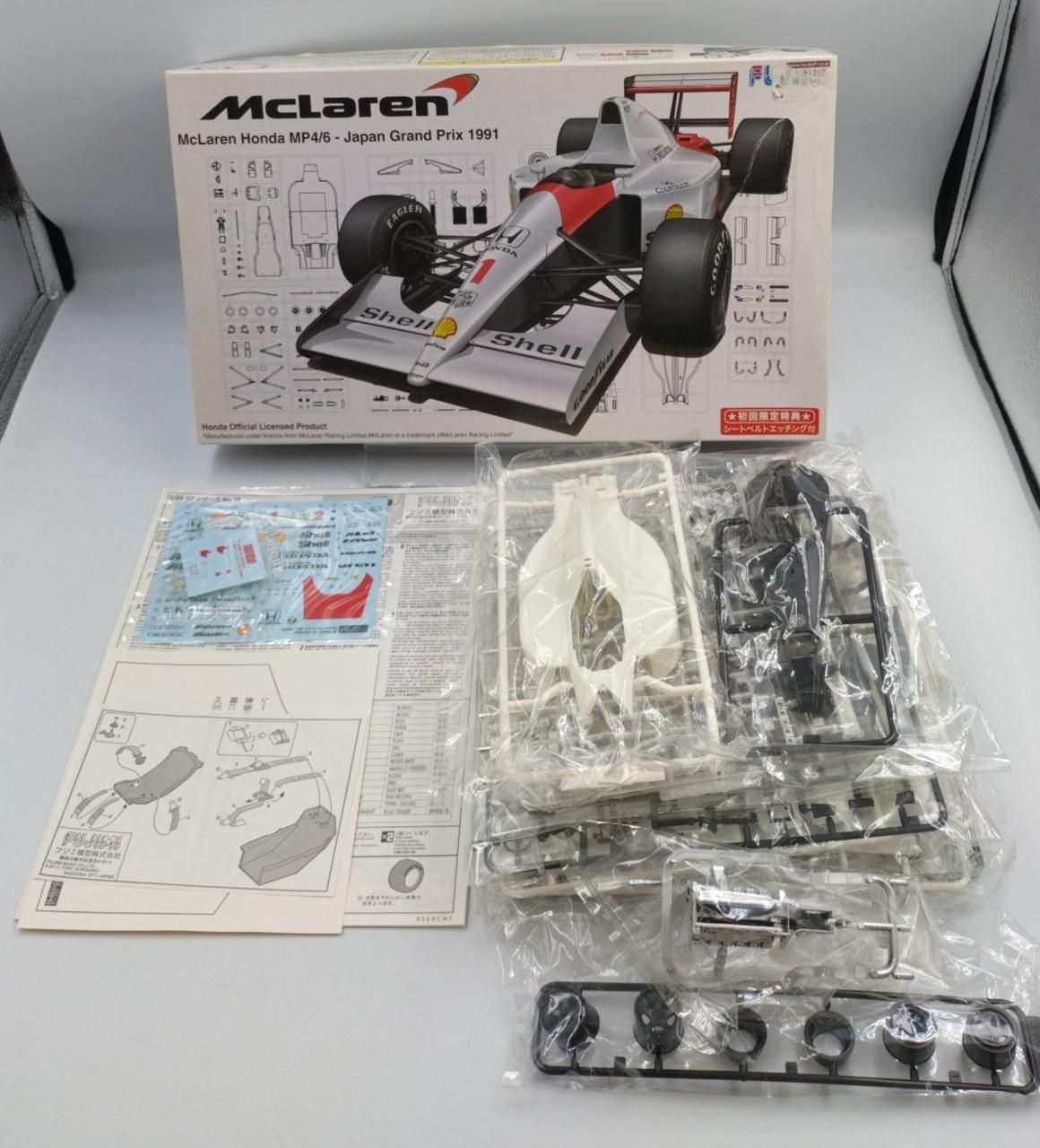 FUJIMI 1/20 Scale Plastic Model McLaren MP4/6 HONDA Japan Grand Prix 199
