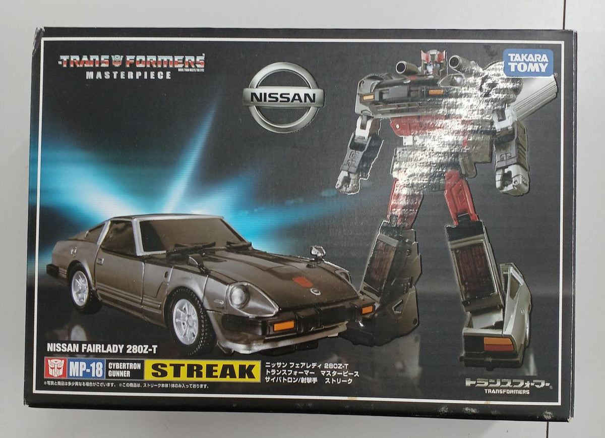 Takara Tomy Robot Soft Vinyl Figure MP-18 Streak Nissan Fairlady 280Z-T - Takara Tomy Banzai Hobby