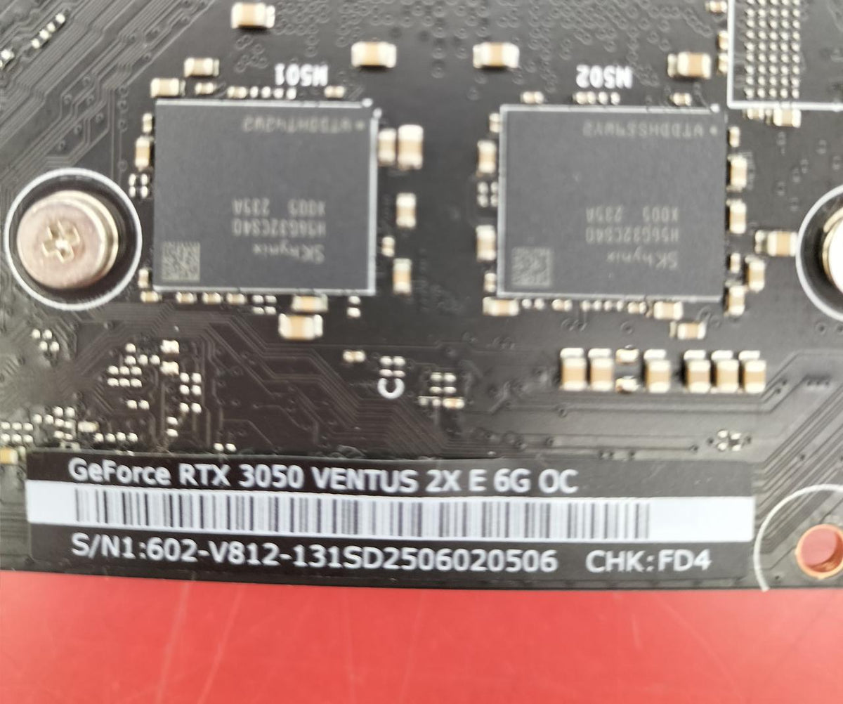 MSI Graphics Board: GEFORCE RTX 3050 VENTUS 2X E 6