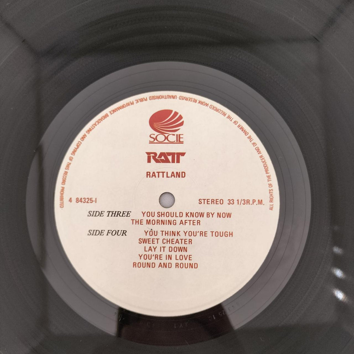 SOCIE RECORDING LP Record RATT