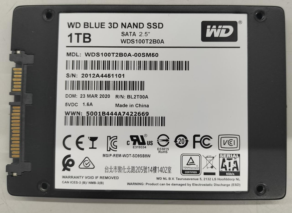 WD SSD(1TB) WDS100T2B0A-00SM50
