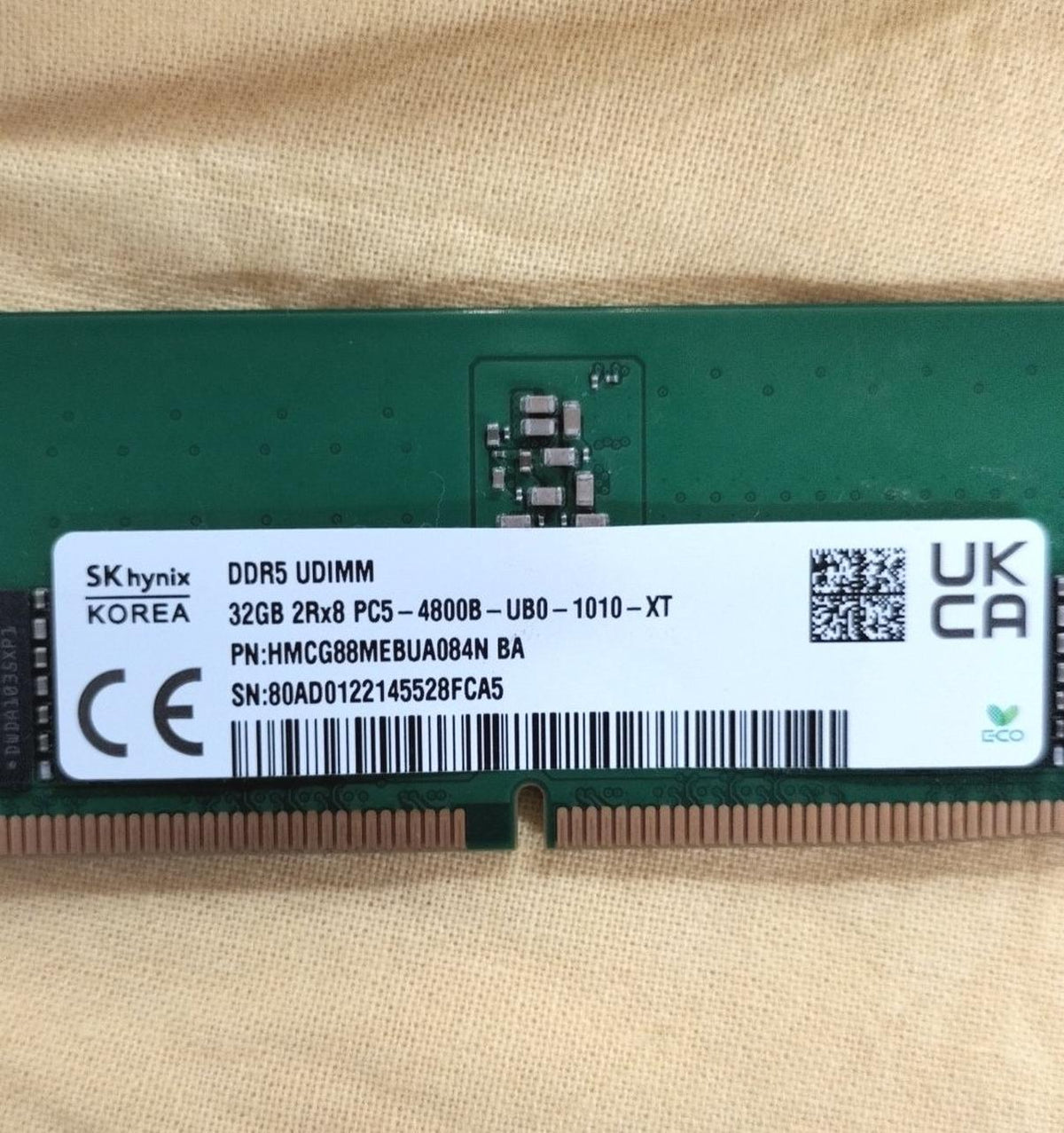 SKHYNIX Memory: 32GB DDR5 PC5-4800B