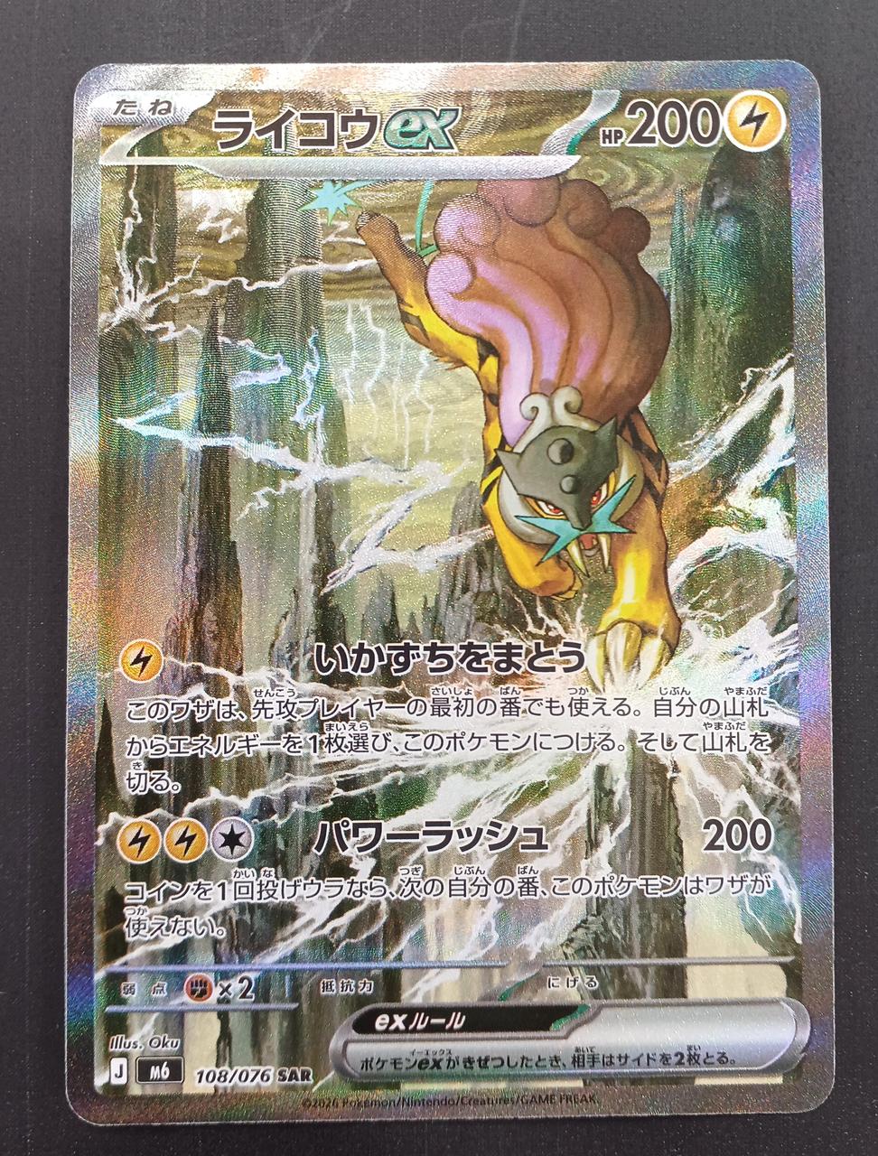 Pokémon Pokémon Card SAR Raikou EX