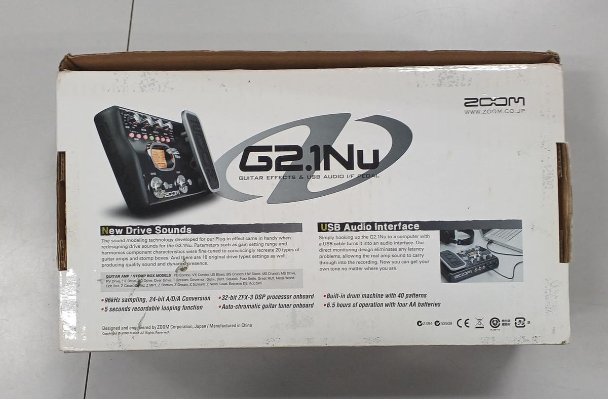 ZOOM Multi-Effects Pedal G2.1NU