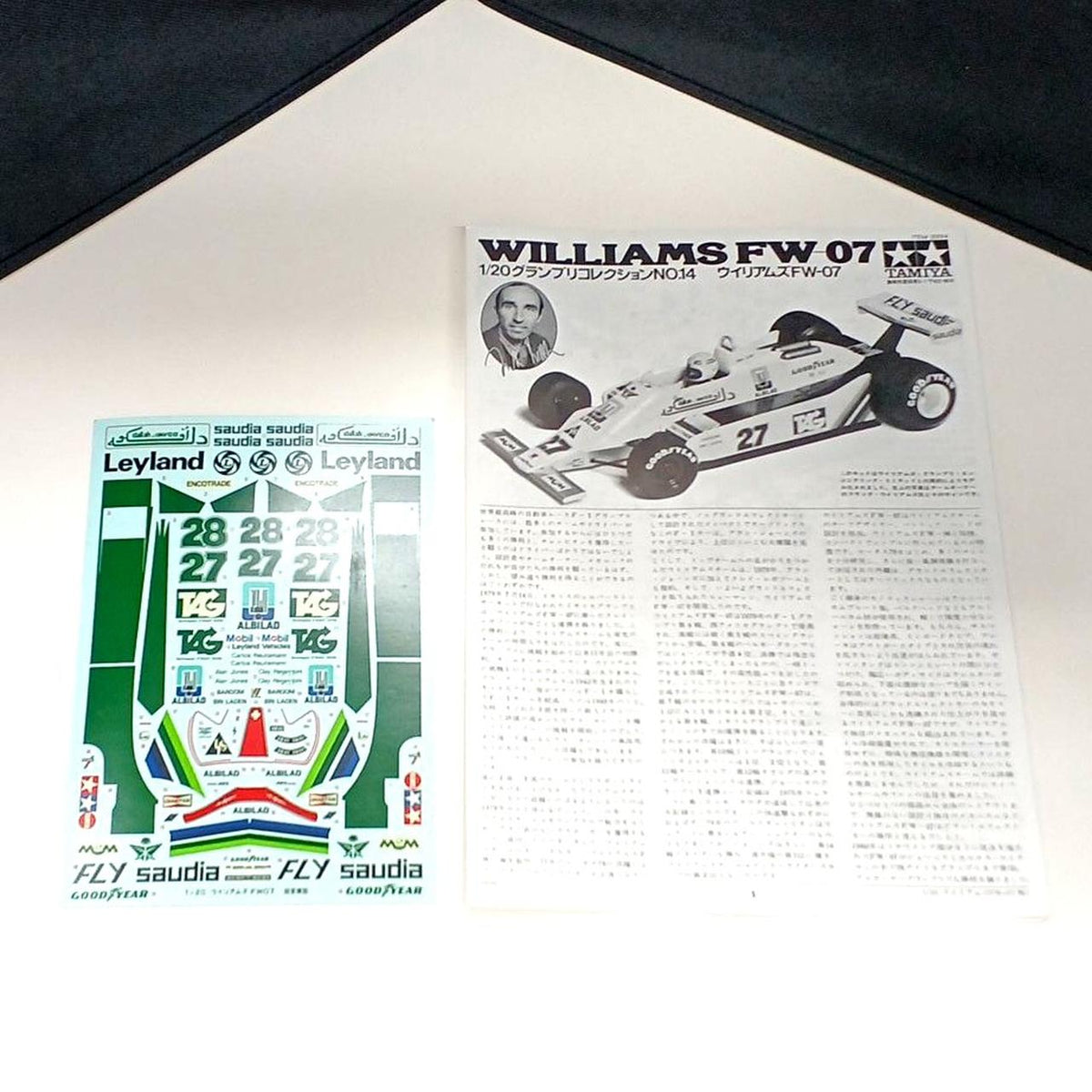 Tamiya Plastic Model Williams FW-07