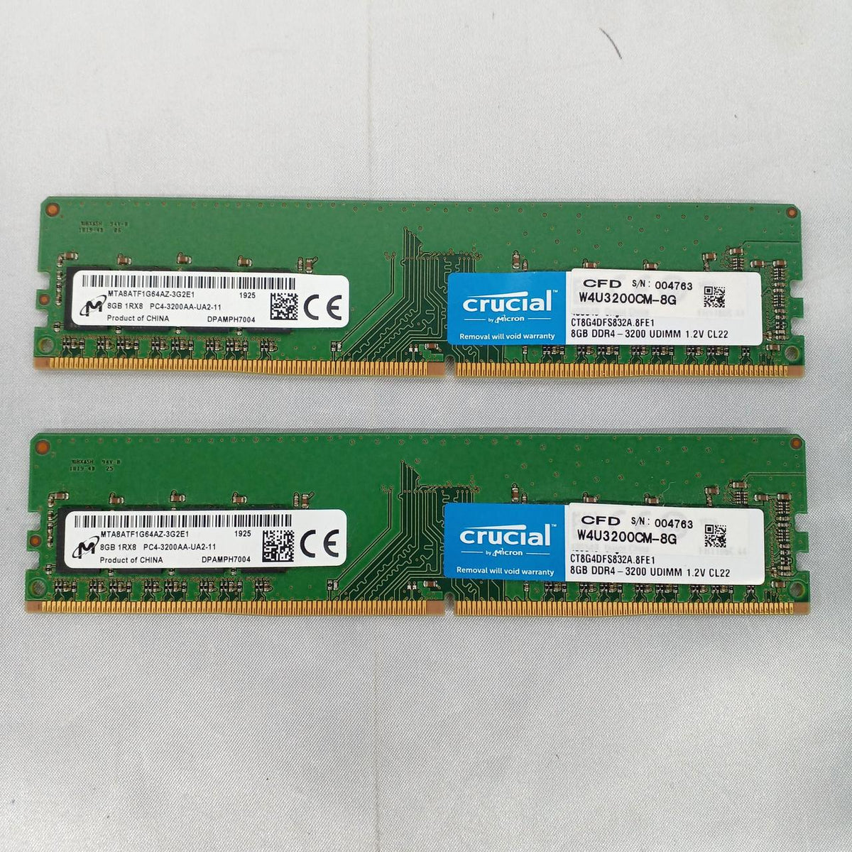 CRUCIAL Memory 8GB x2 W4U7200CM-8G