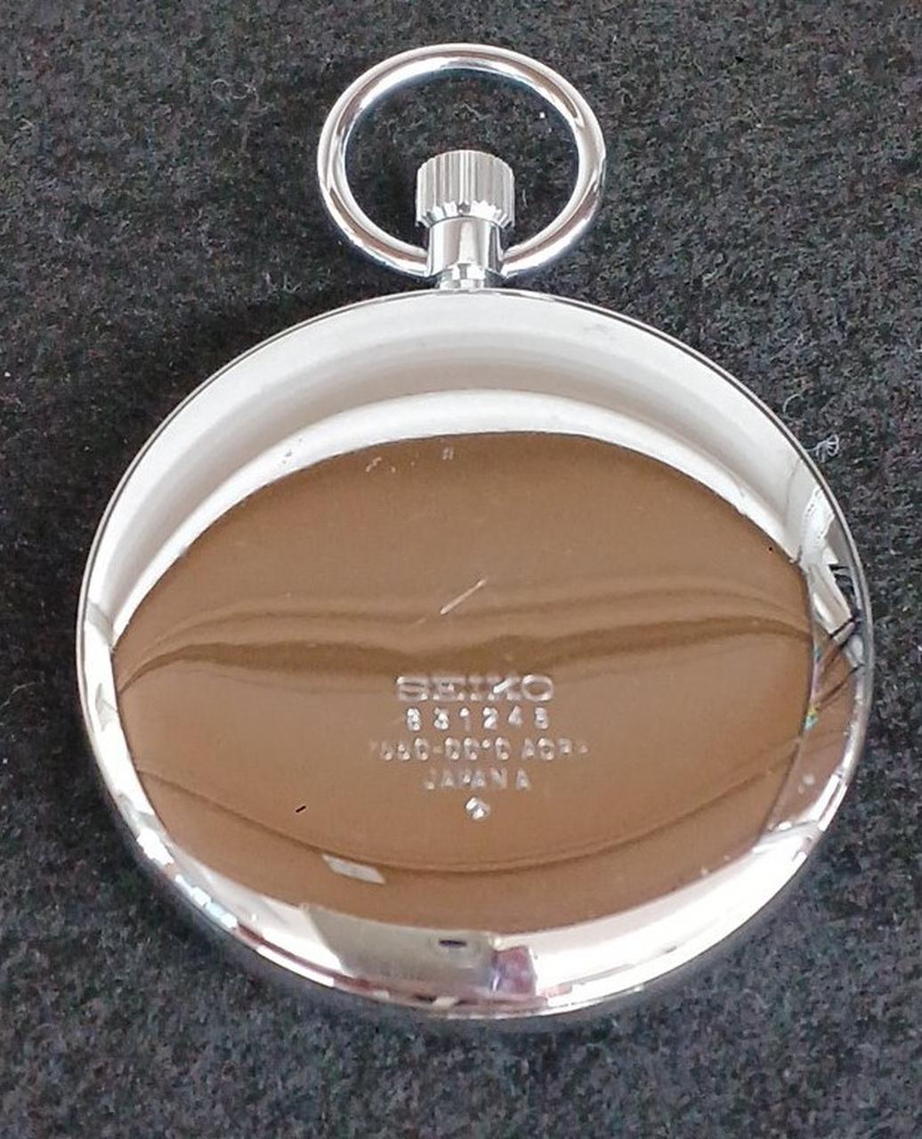 SEIKO Railway Clock 7550-0010 Silver × White Condition B