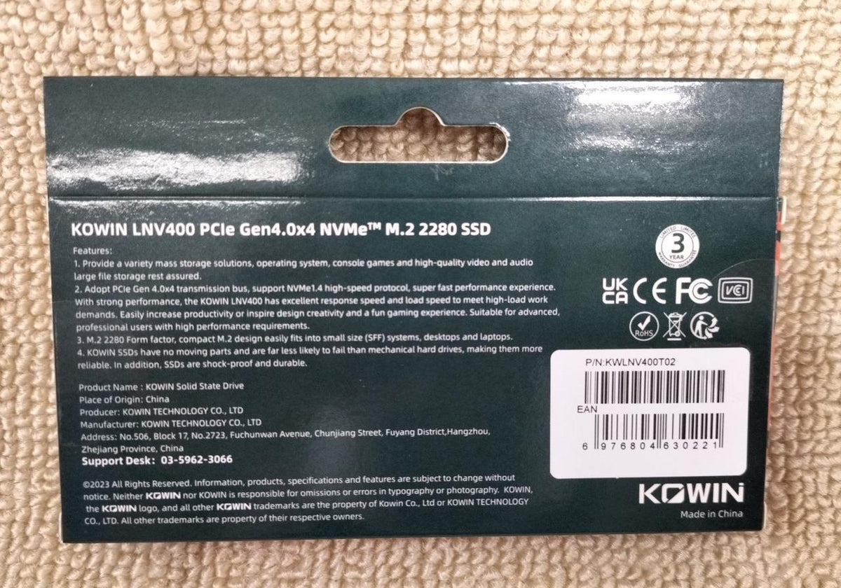 KOWIN SSD KWLNV400T02