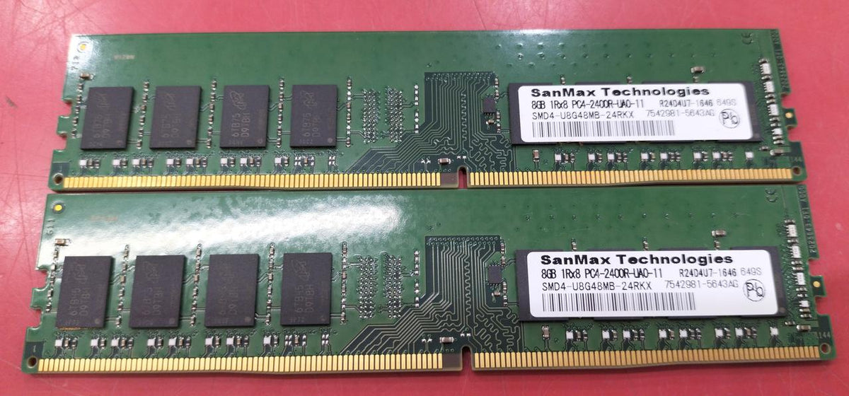 SANMAX Set of 2 PC Memory Sticks SMD4-U8G48MB-24RKX