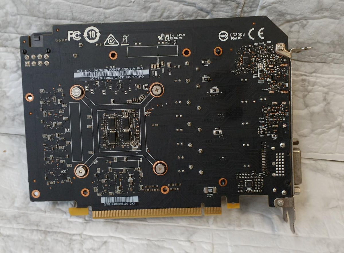 MSI Graphics Card GEFORCE GTX1660TI AERO ITX 6G