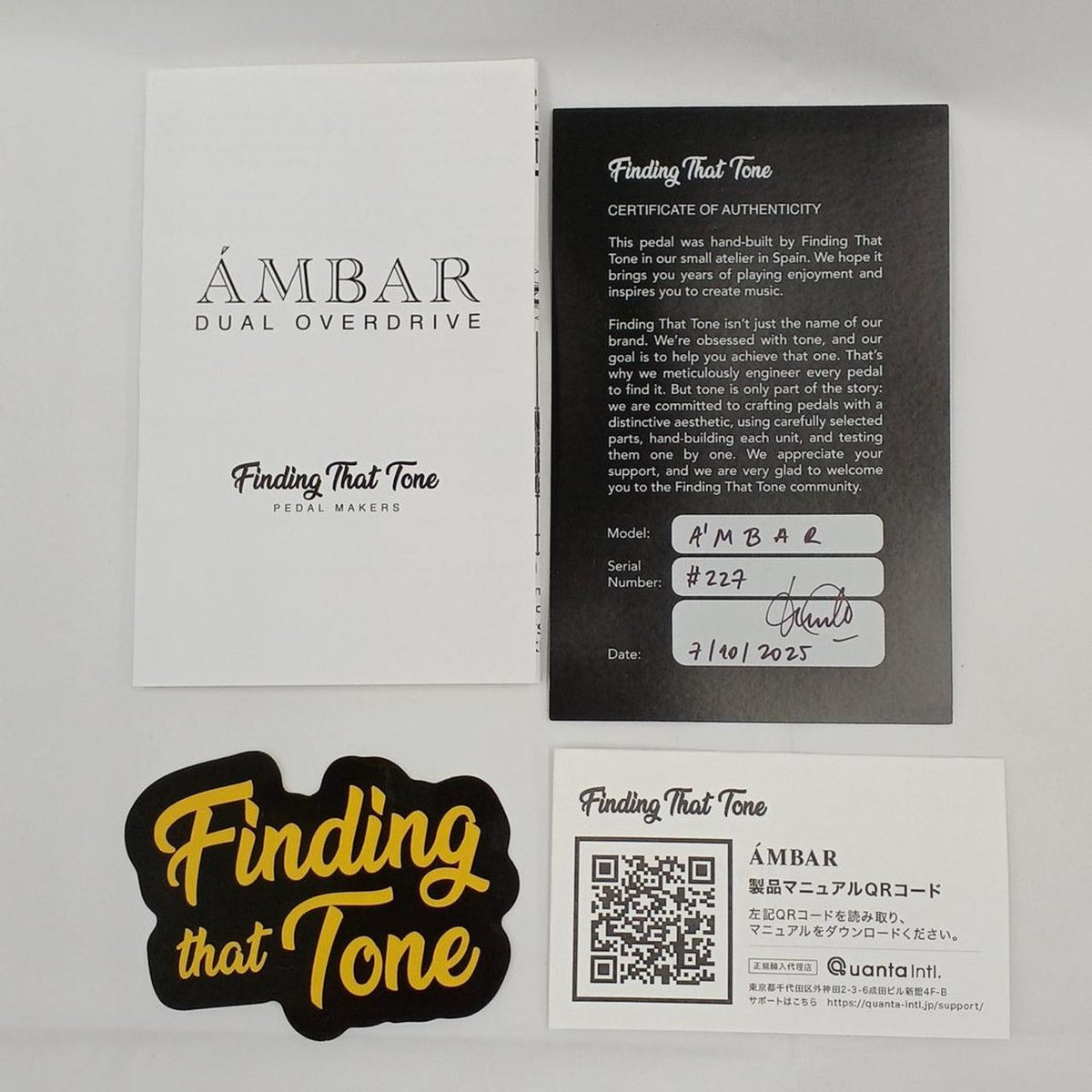 FINDING THAT TONE DUAL OVERDRIVE AMBAR