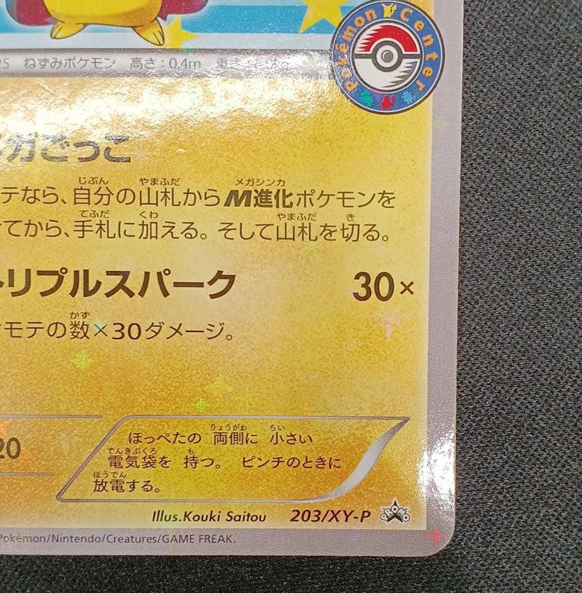 Pokémon Pikachu in a poncho 203/XY-P