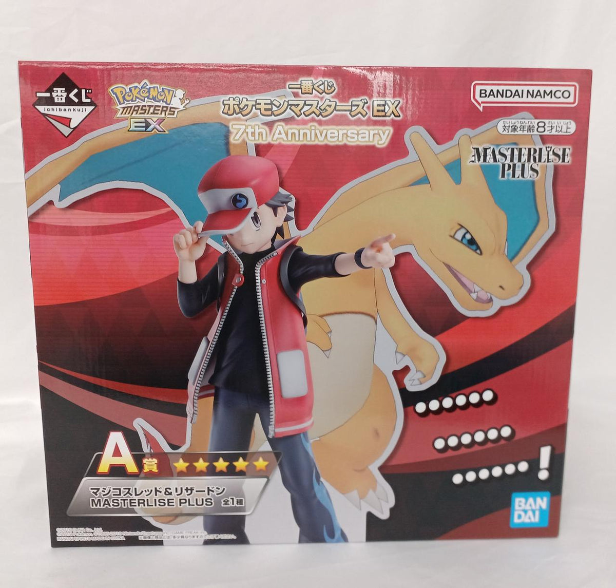 BANDAI Ichiban Kuji Pokémon Masters EX 7TH ANNIVERSA A Prize Magico Red & Charizard MASTERLISEPLUS