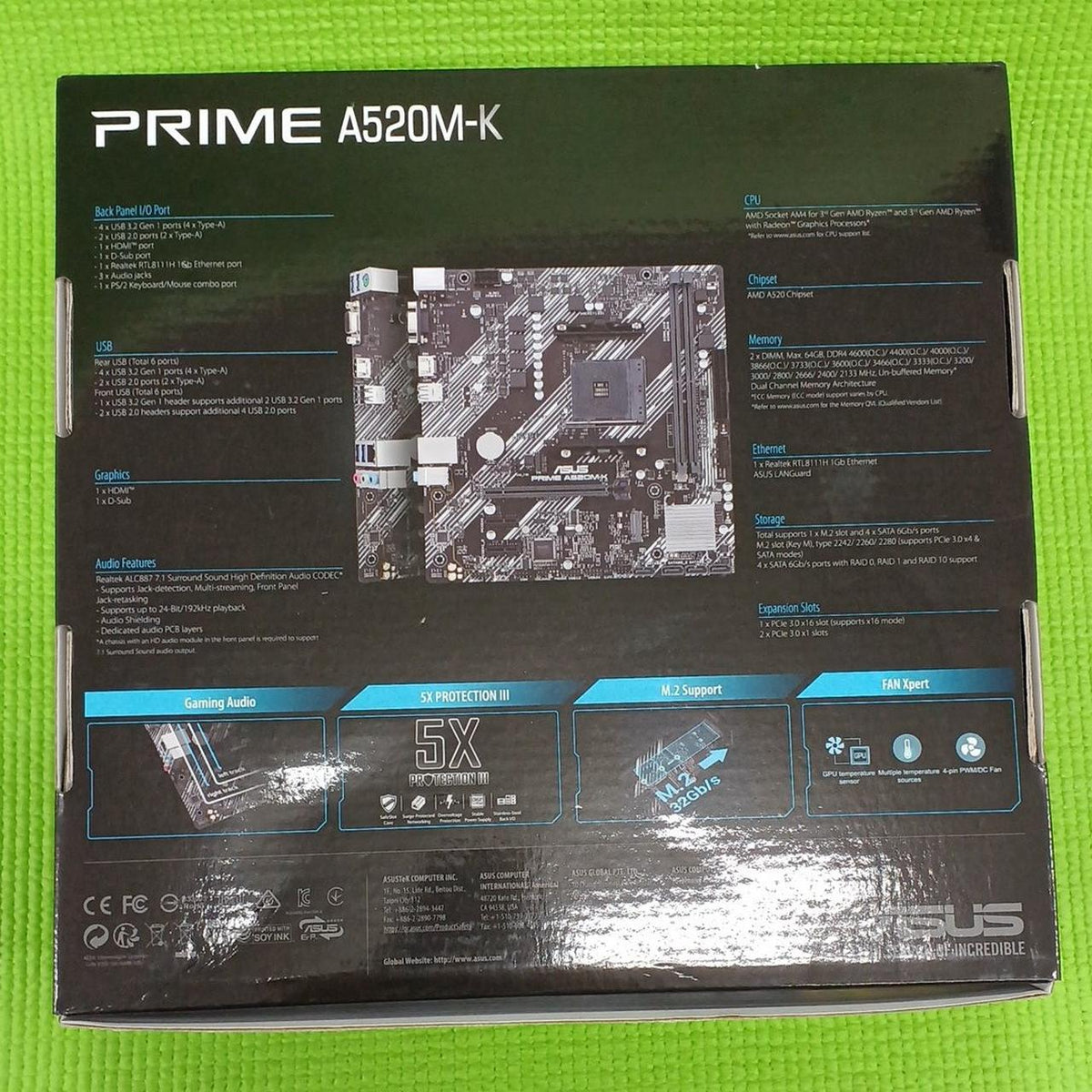 ASUS Motherboard PRIME A520M-K - Banzai Thrifting | BanzaiHobby