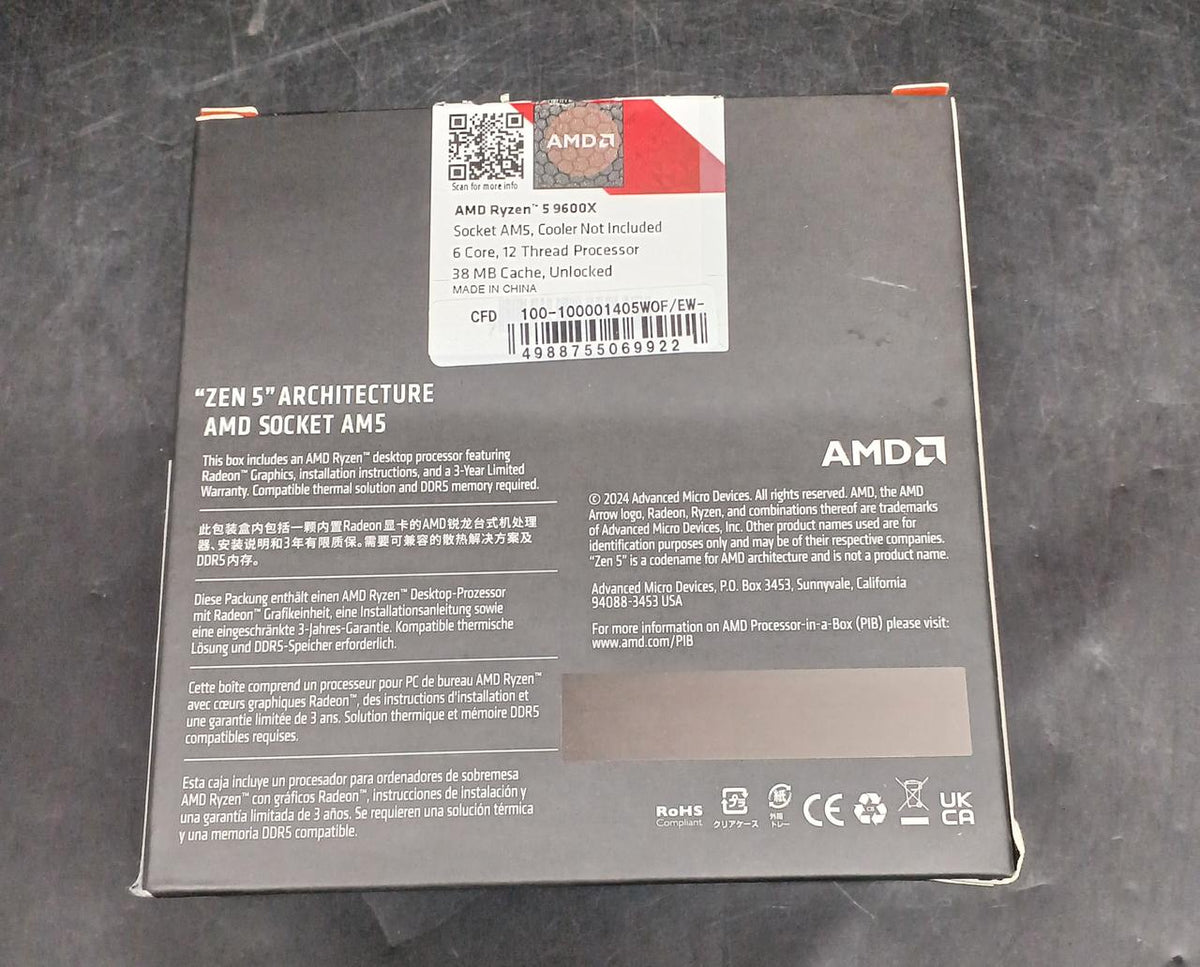 AMD CPU RYZEN5 9600X
