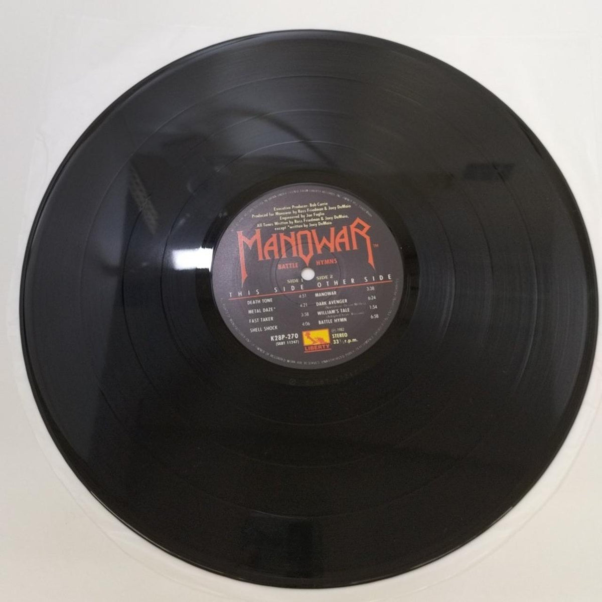 KING RECORD LP Record / K28P270 Manowar / Requiem for Hell