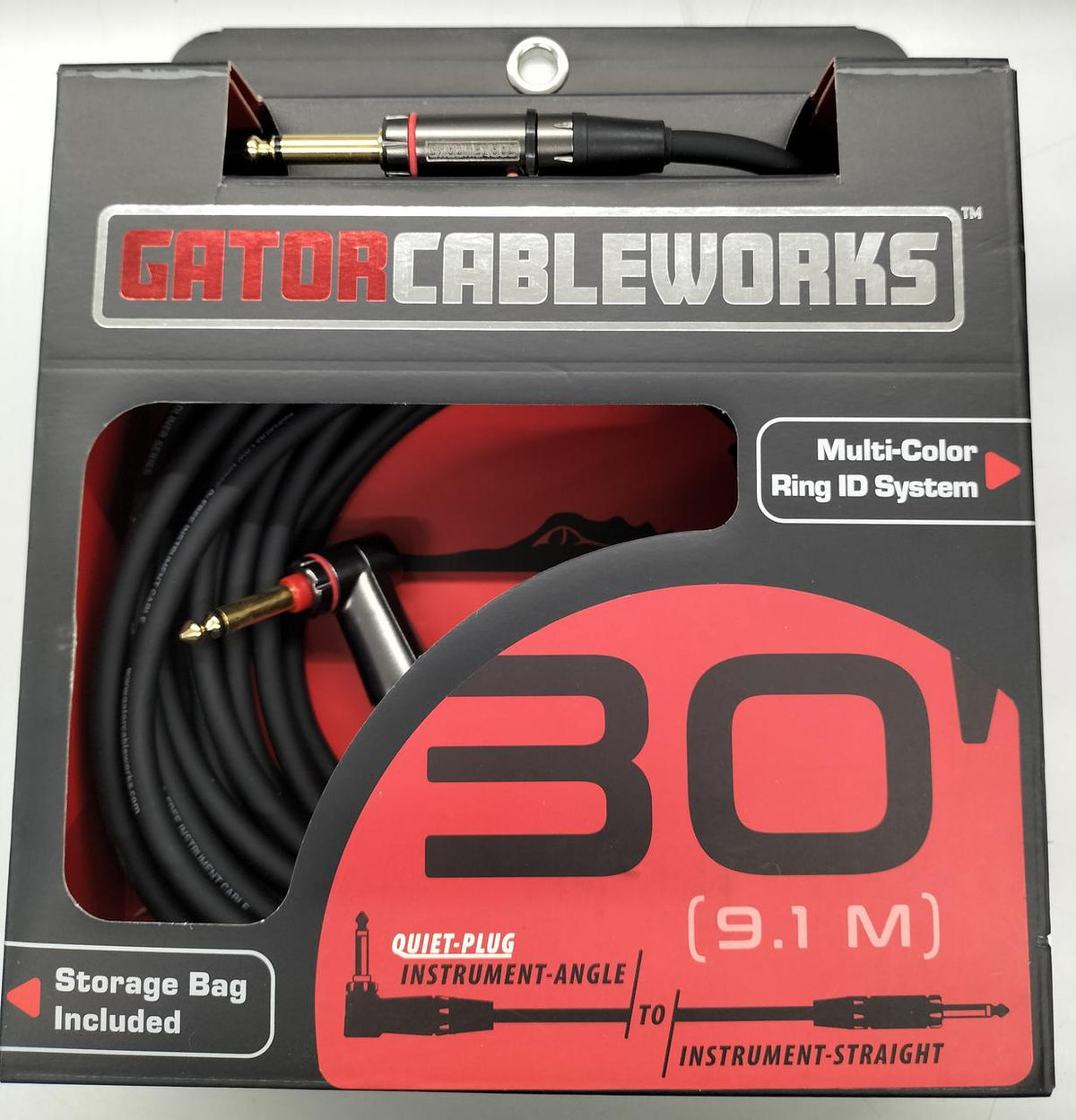 GATOR CABLEWORKS Shielded Cable for Musical Instruments GCWH-INS-30RAQT - Banzai Thrifting | BanzaiHobby