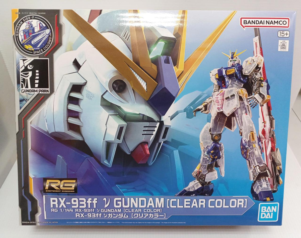 BANDAI GUNDAM SIDE-F RG ν Gundam FF [Clear Color]