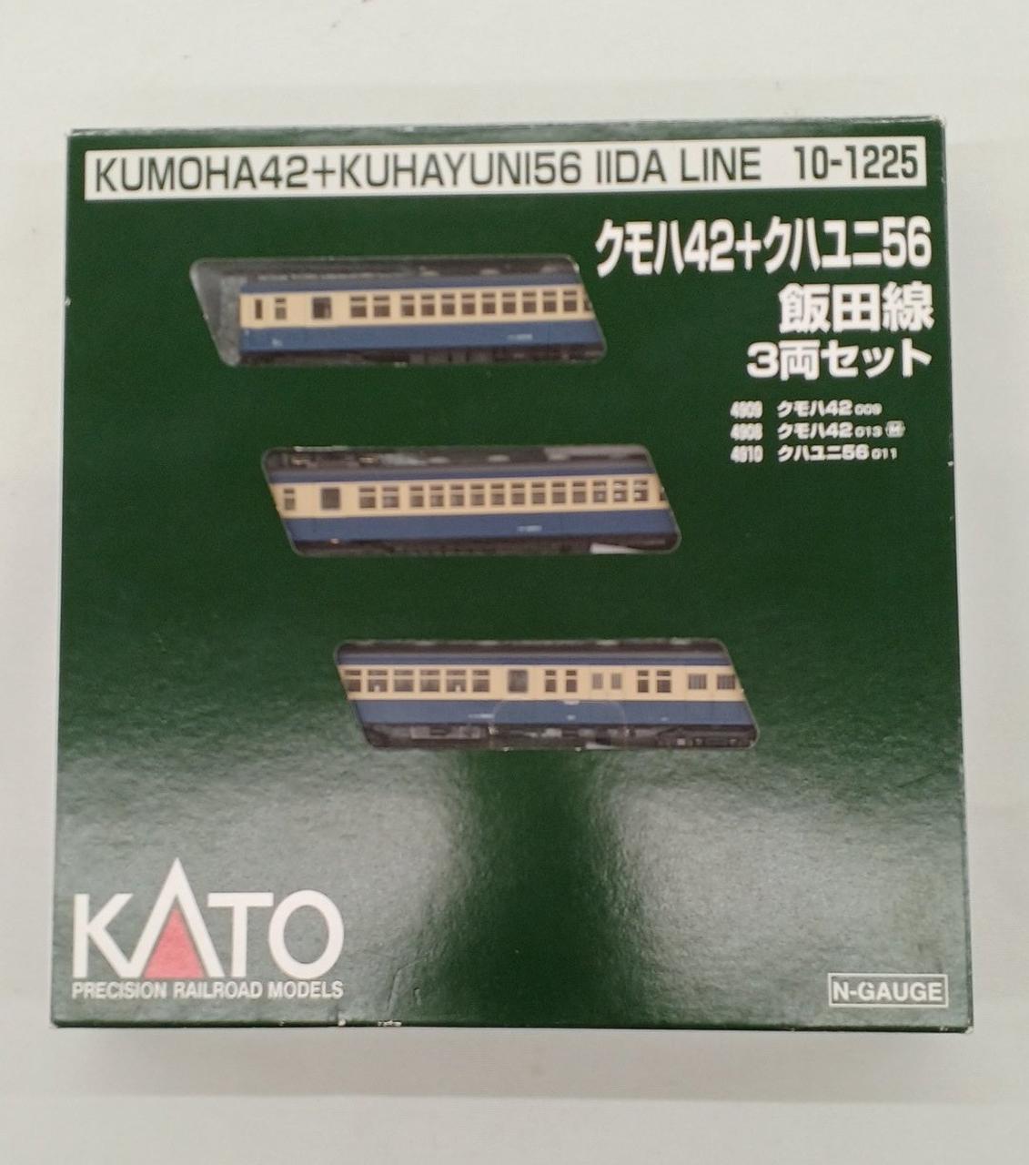 KATO N Gauge 10-1225 Kumoha 42 + KuHa Yuni 56 Iida Line 3-Car Set - Banzai Thrifting | BanzaiHobby