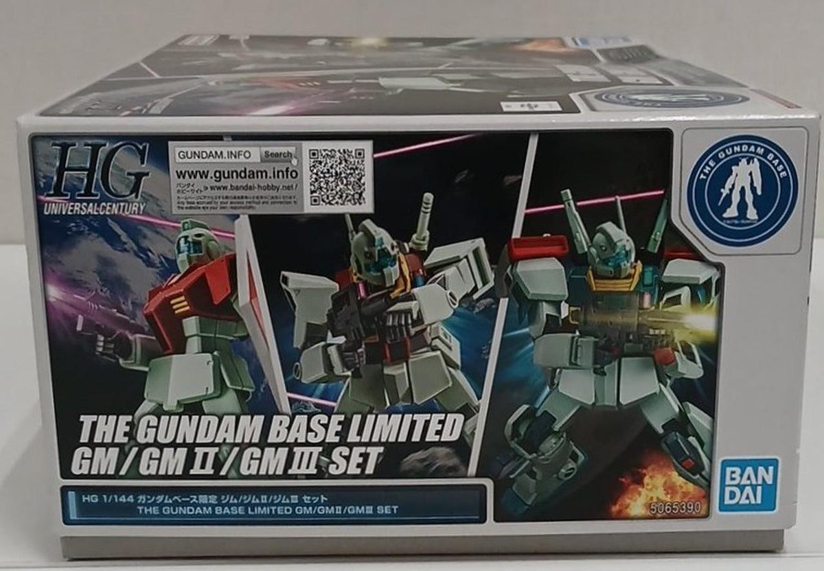 BANDAI Gundam Base Limited GM/GM II/GM III Set HG