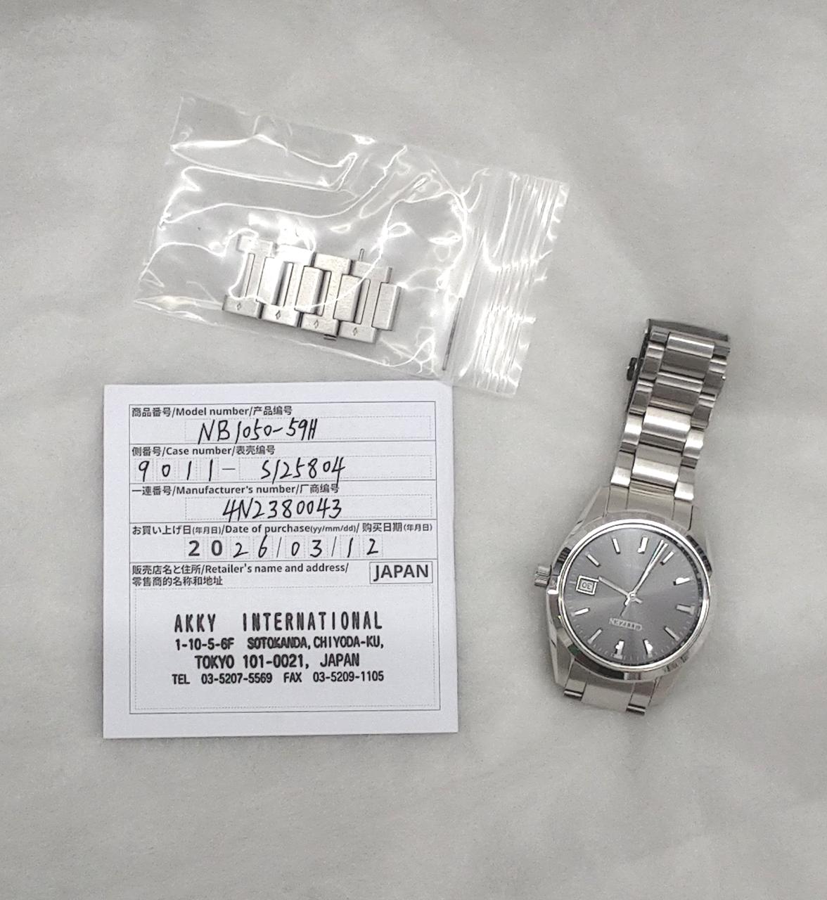 CITIZEN Automatic Mechanical Watch NB1050-59H