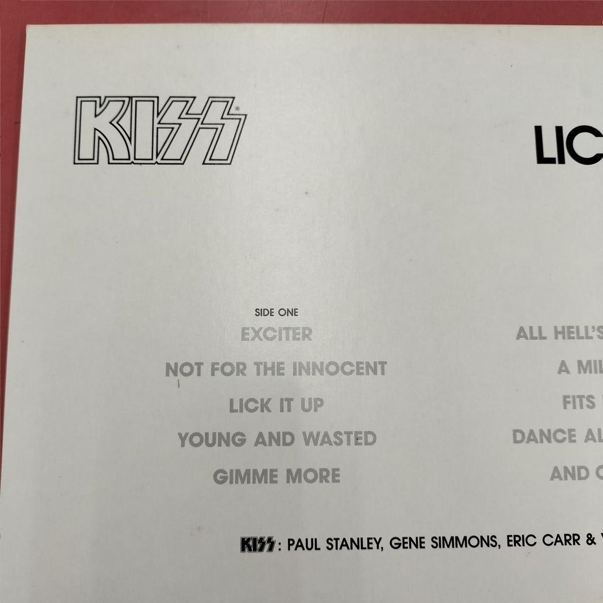 CASABLANCA KISS / "Hell's Recollection" (LICK IT UP) 28S-181