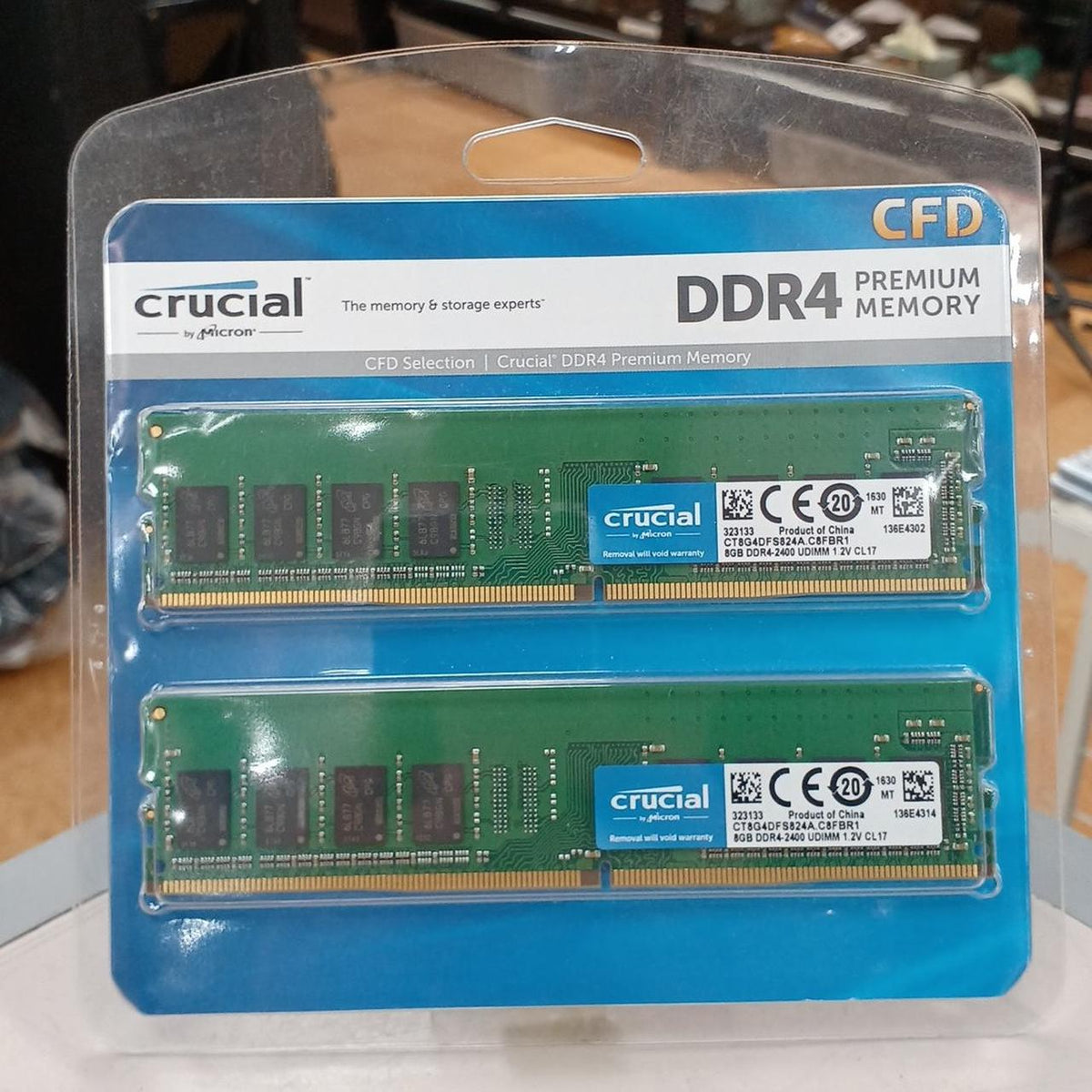 CRUCIAL Desktop Memory: W4U2400CM-8G