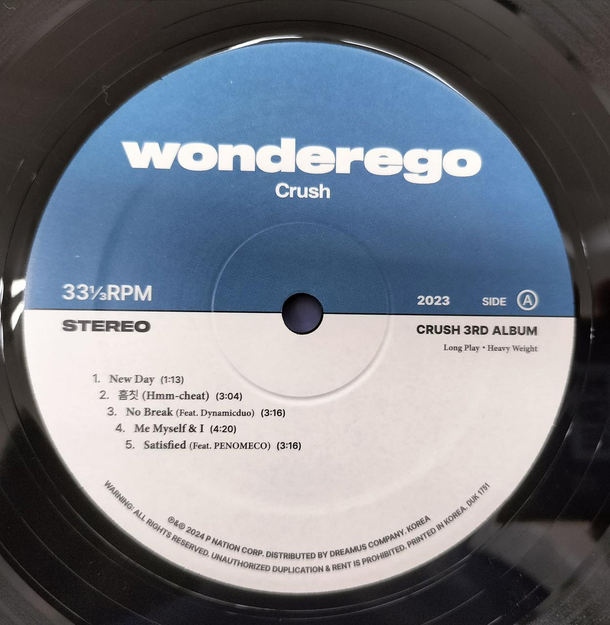 - LP Record CRUSH / WONDEREGO
