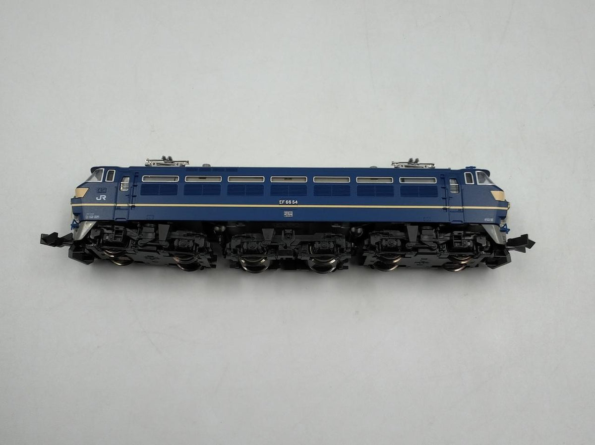 KATO N Gauge EF66 Late Model Blue Train Towing Aircraft - Banzai Thrifting | BanzaiHobby