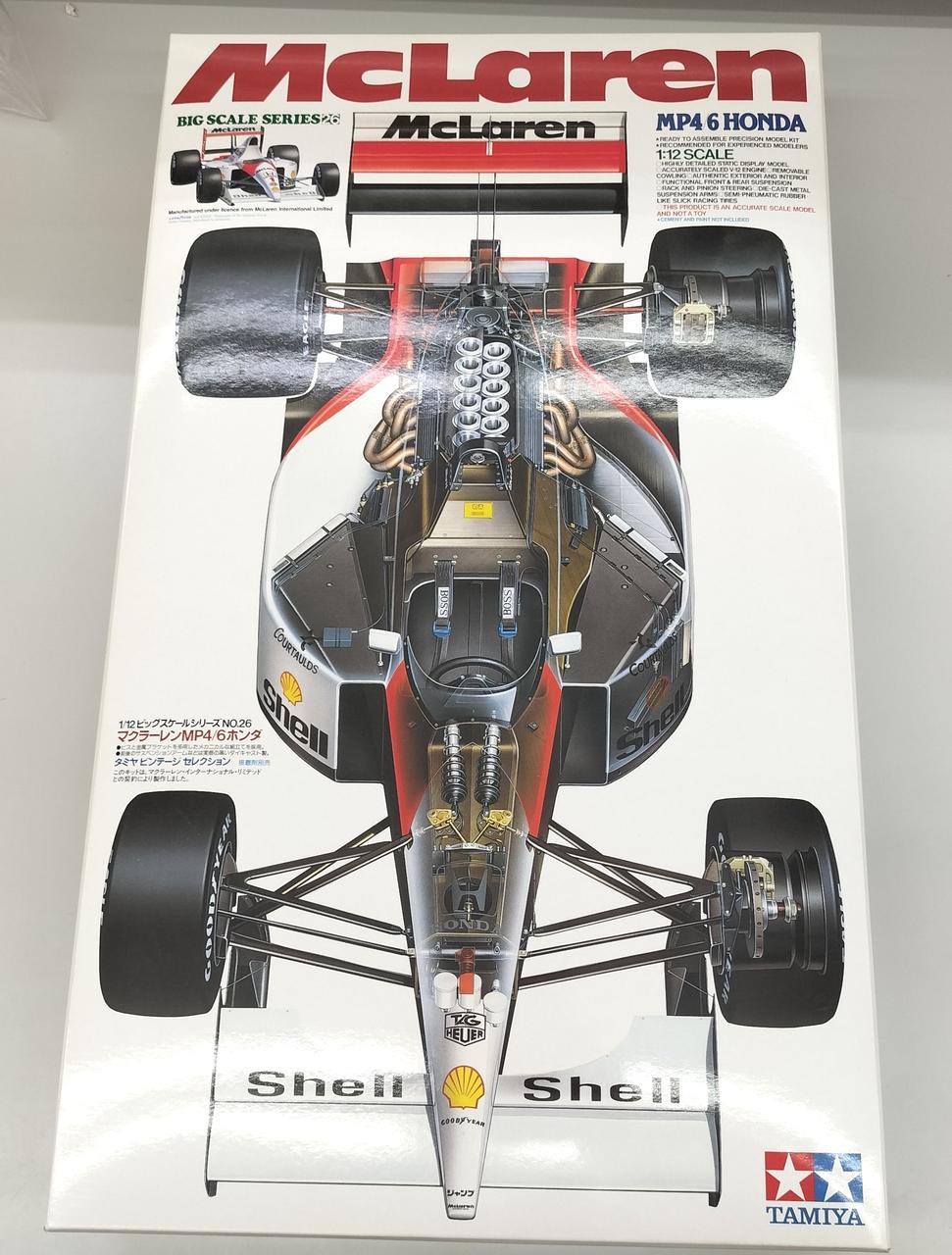 TAMIYA McLaren MP4/6 Honda 1/12 Scale Model - Banzai Thrifting | BanzaiHobby