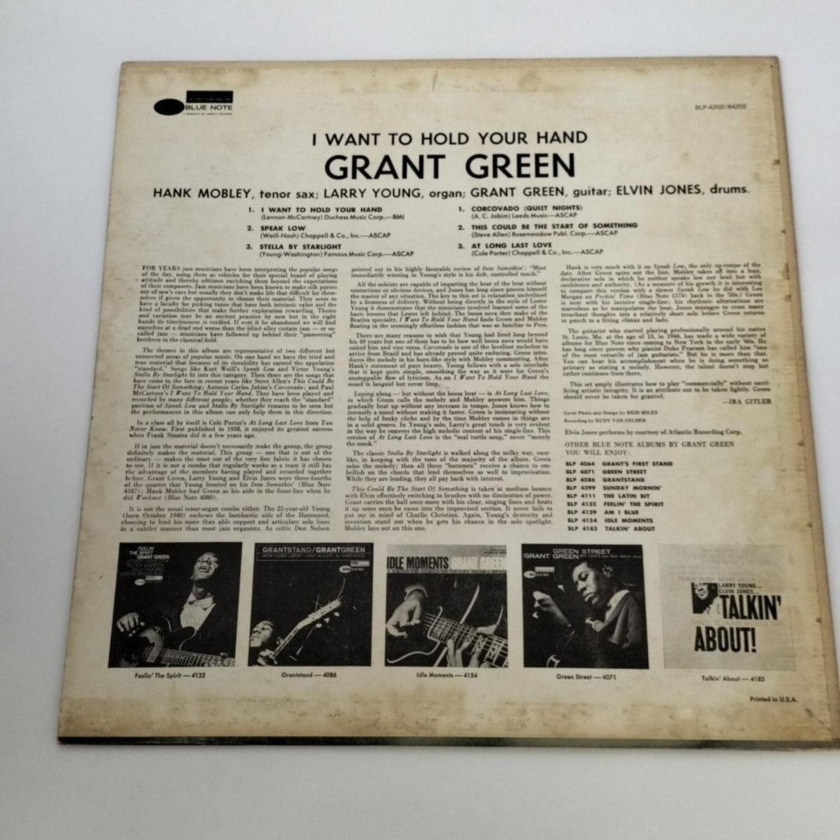 Blue Note LP Record / BST84202 Grant Green / I WANT TO HOLD YOUR - Banzai Thrifting | BanzaiHobby