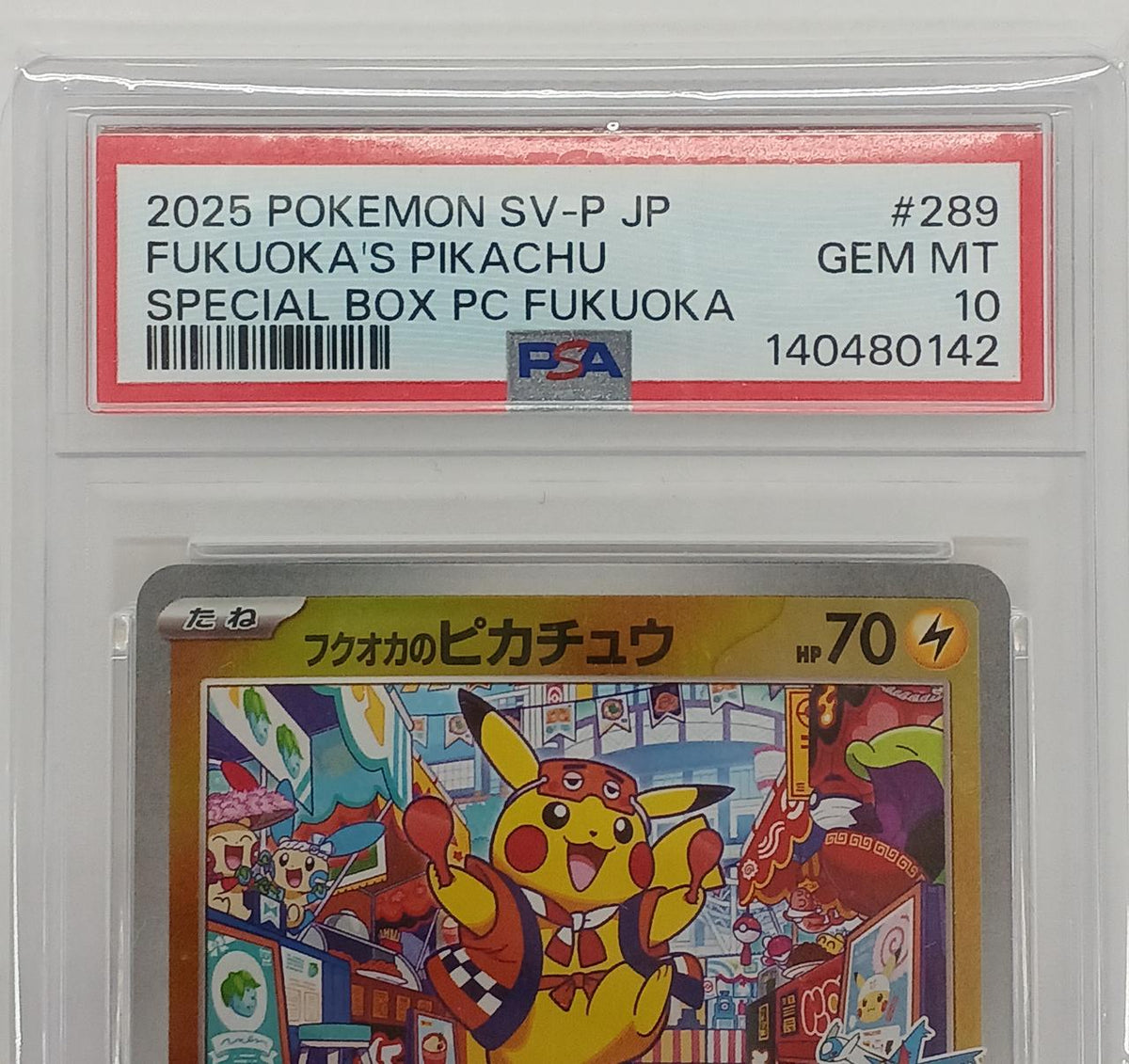 Pokémon Fukuoka's Pikachu PSA10 289/SV/P Promo Card - Banzai Thrifting | BanzaiHobby