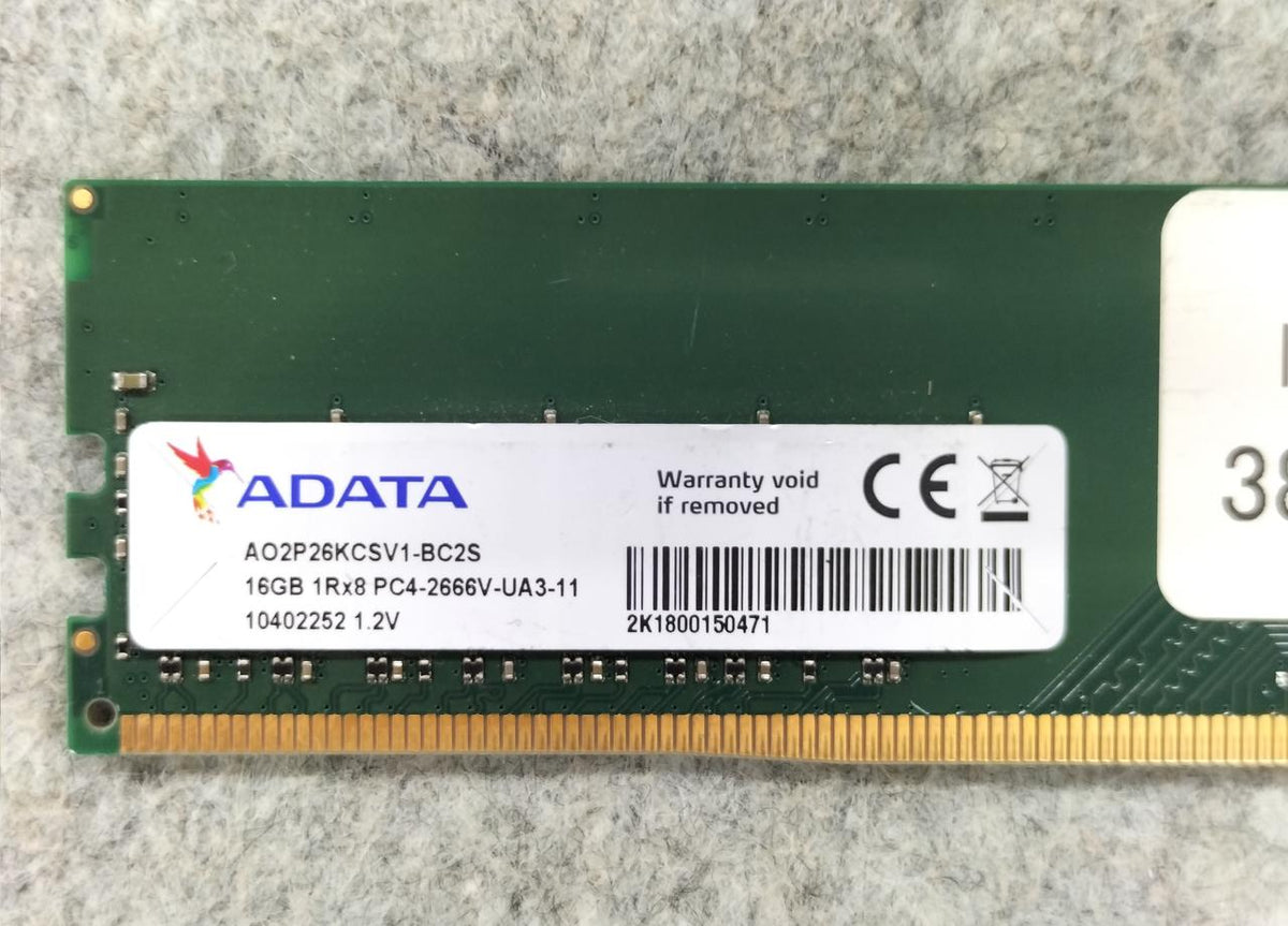 ADATA PC4-21300 16GB 1 chip DDR4 AO2P26KCSV1-BC2S - Banzai Thrifting | BanzaiHobby