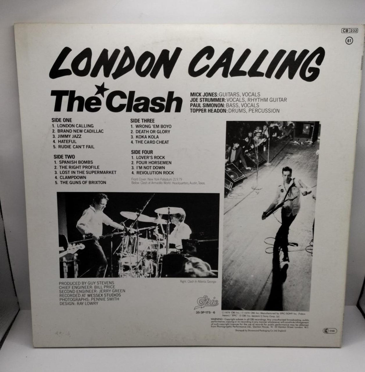 EPIC Records The Clash London Calling 35 3P-175-6 - Banzai Thrifting | BanzaiHobby