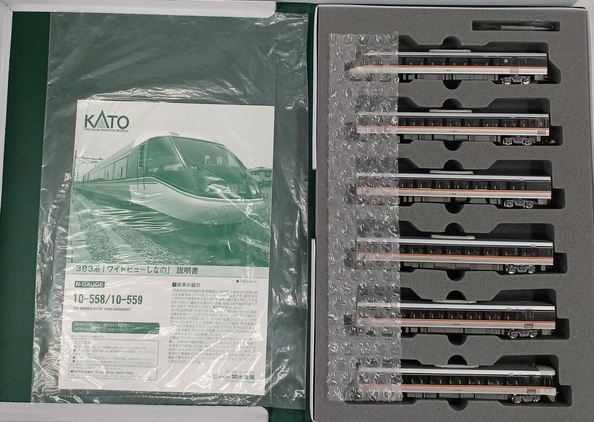 KATO 383 Series 'Wide View Shinano' 6-Car Basic Set - Banzai Thrifting | BanzaiHobby