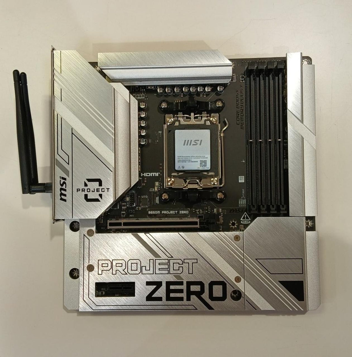 MSI AMD-compatible motherboard B650M PROJECT ZERO - Banzai Thrifting | BanzaiHobby