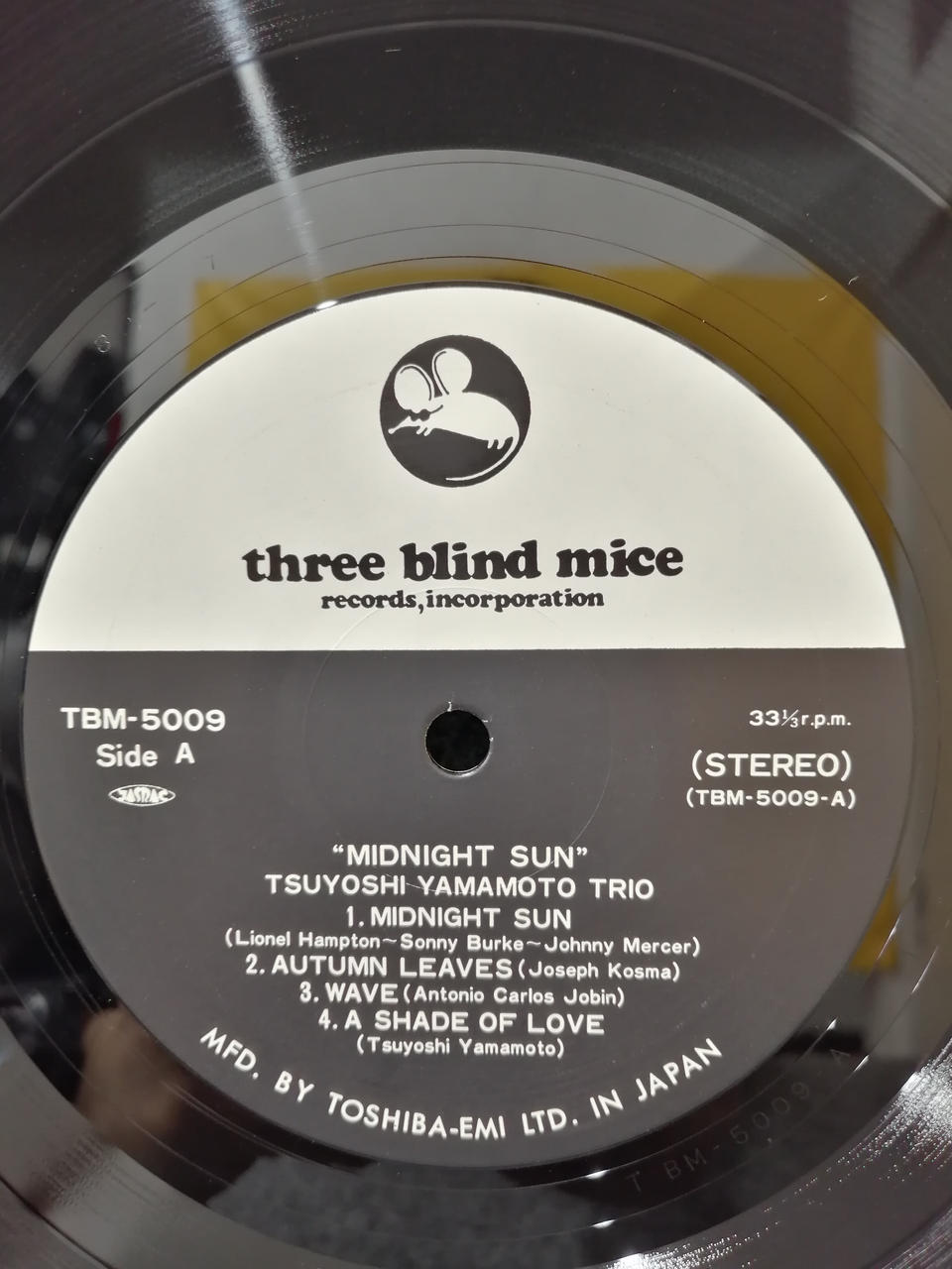 THREE BLIND MICE Tsuyoshi Yamamoto Trio 'Midnight Sun' TBM-5009