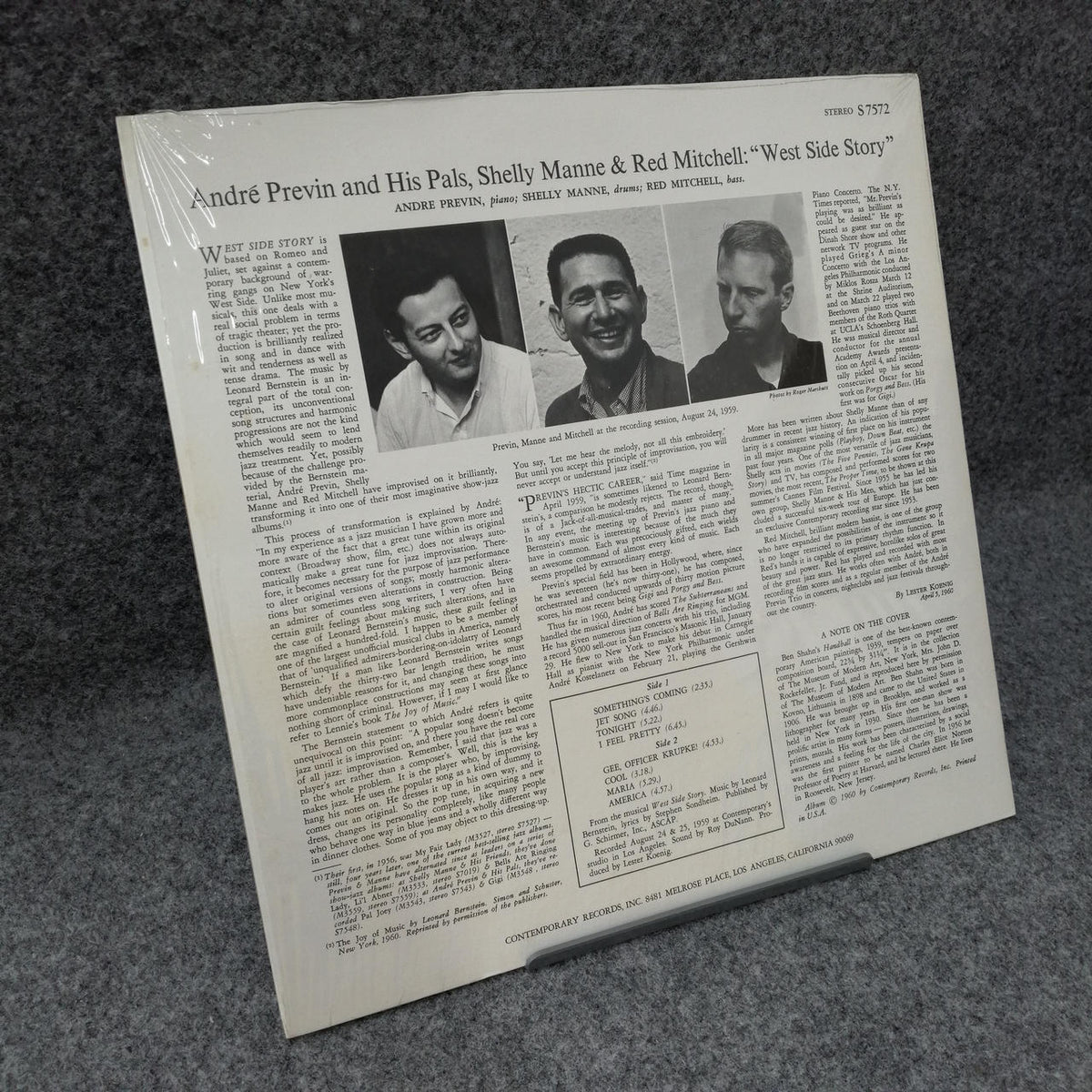 CONTMPORARY RECORDS ANDRE PREVIN AND HIS PALS「WEST S7572
